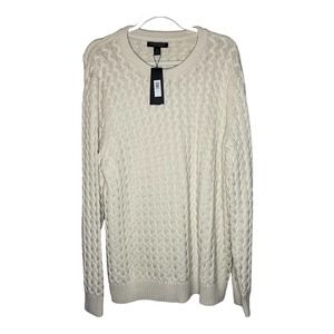 Banana Republic Women's Pima Cotton Cable Knit Sweater Tunic Long Sleeves NWTags